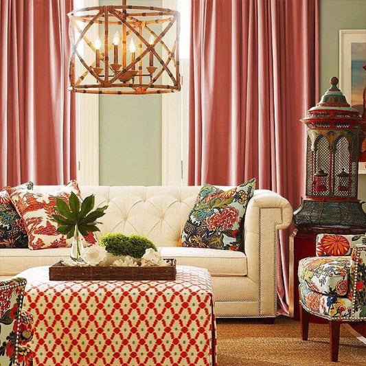 Creating a cosy atmosphere with curtains and pillow covers