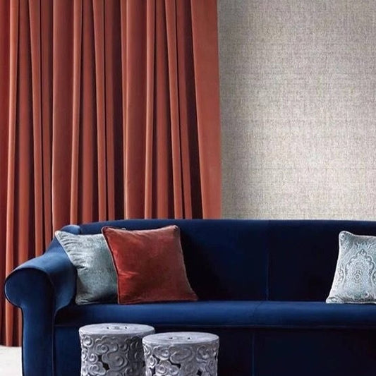 Velvet Curtain | Reddish BROWN Blackout Curtain | velvet curtain panels | Curtain Panels | Custom Curtains