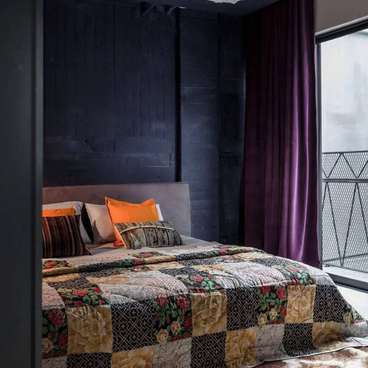 Velvet Curtain | PURPLE Eggplant Blackout Curtain | velvet curtain panels | Curtain Panels | Custom Curtains