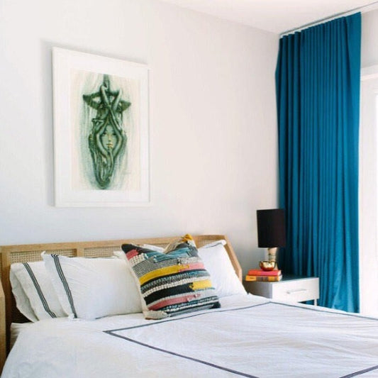 Velvet Curtain | Sapphire BLUE Blackout Curtain | velvet curtain panels | Curtain Panels | Custom Curtains