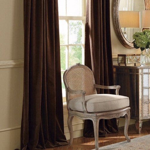 Velvet Curtain | BROWN Blackout Curtain | velvet curtain panels | Curtain Panels | Custom Curtains