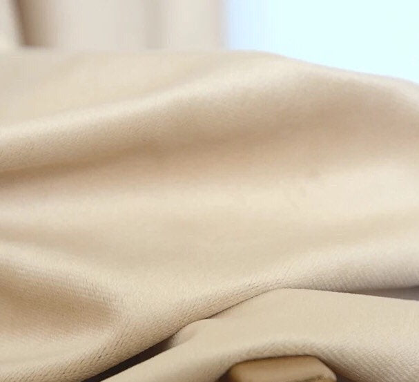 Matte Velvet Curtain | Champagne WHITE Curtain | Matte velvet curtain panels | Curtain Panels | Custom Curtains