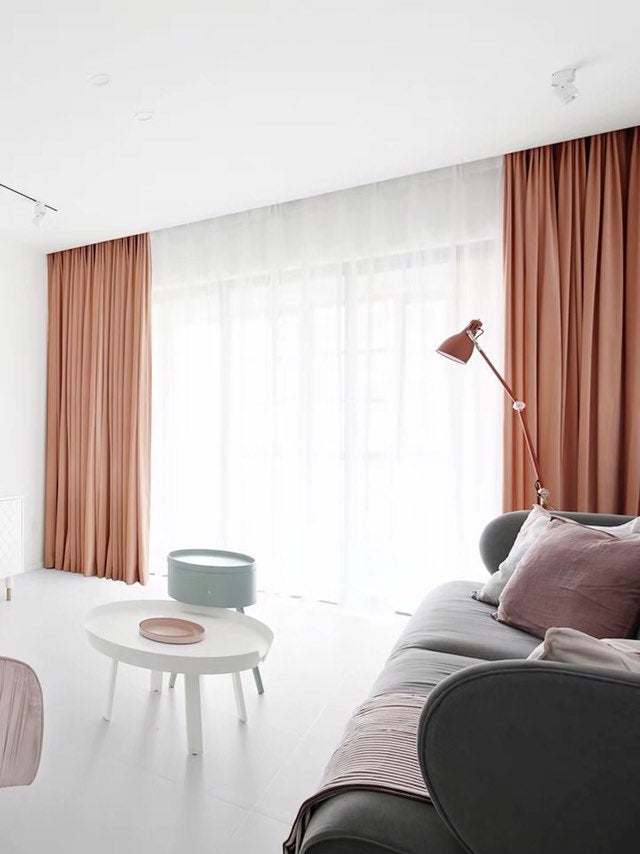 Matte Velvet Curtain | ROSE GOLD Curtain | Matte velvet curtain panels | Curtain Panels | Custom Curtains