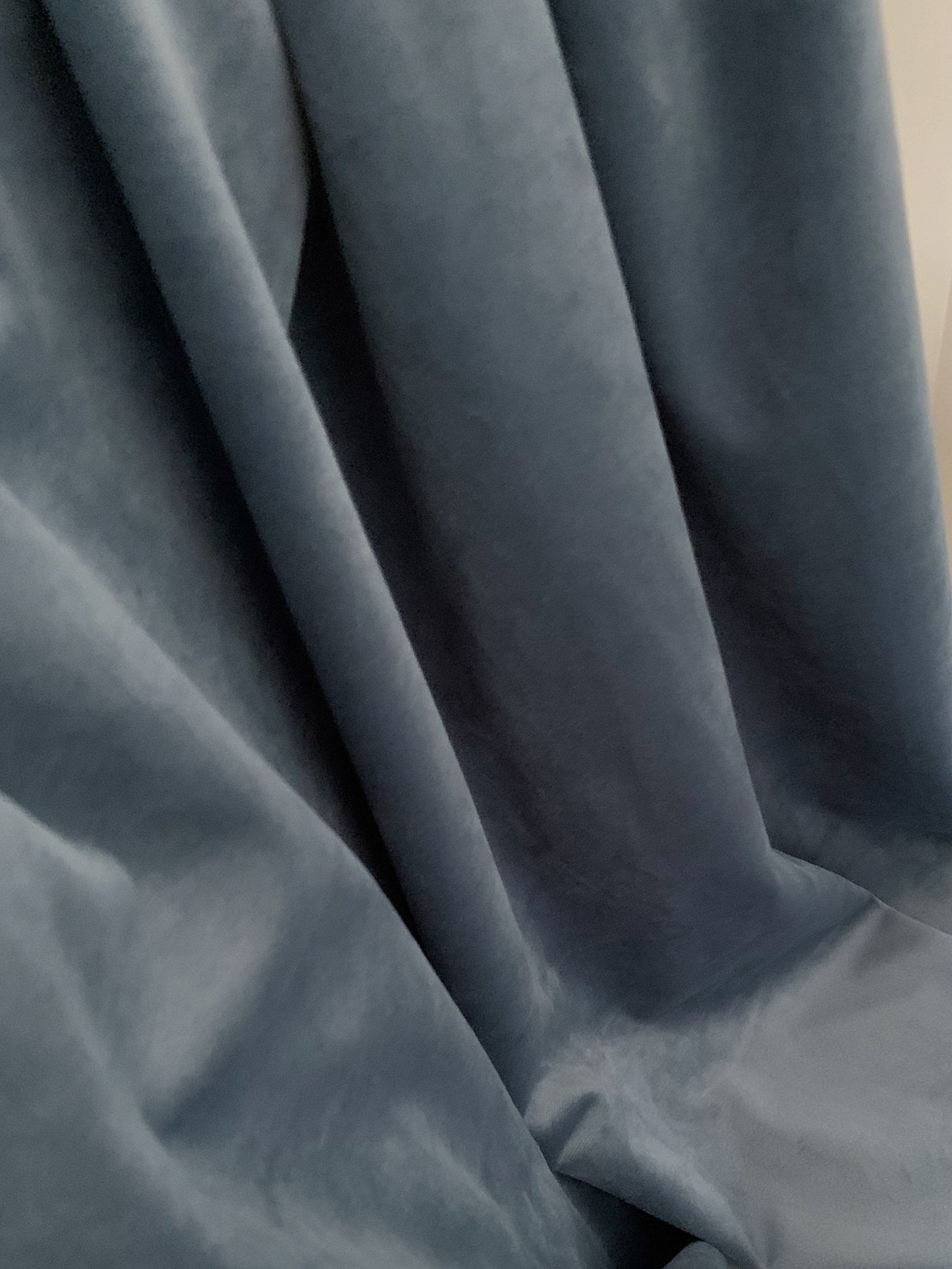 Velvet Curtain | BLUE GREY Blackout Curtain | velvet curtain panels | Curtain Panels | Custom Curtains