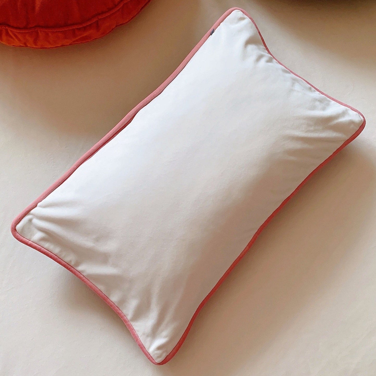 Velvet Pillow Cover | 12” x 20”| Double sided | Blue & White Velvet Pillow Cover | Vintage Pillow Cover