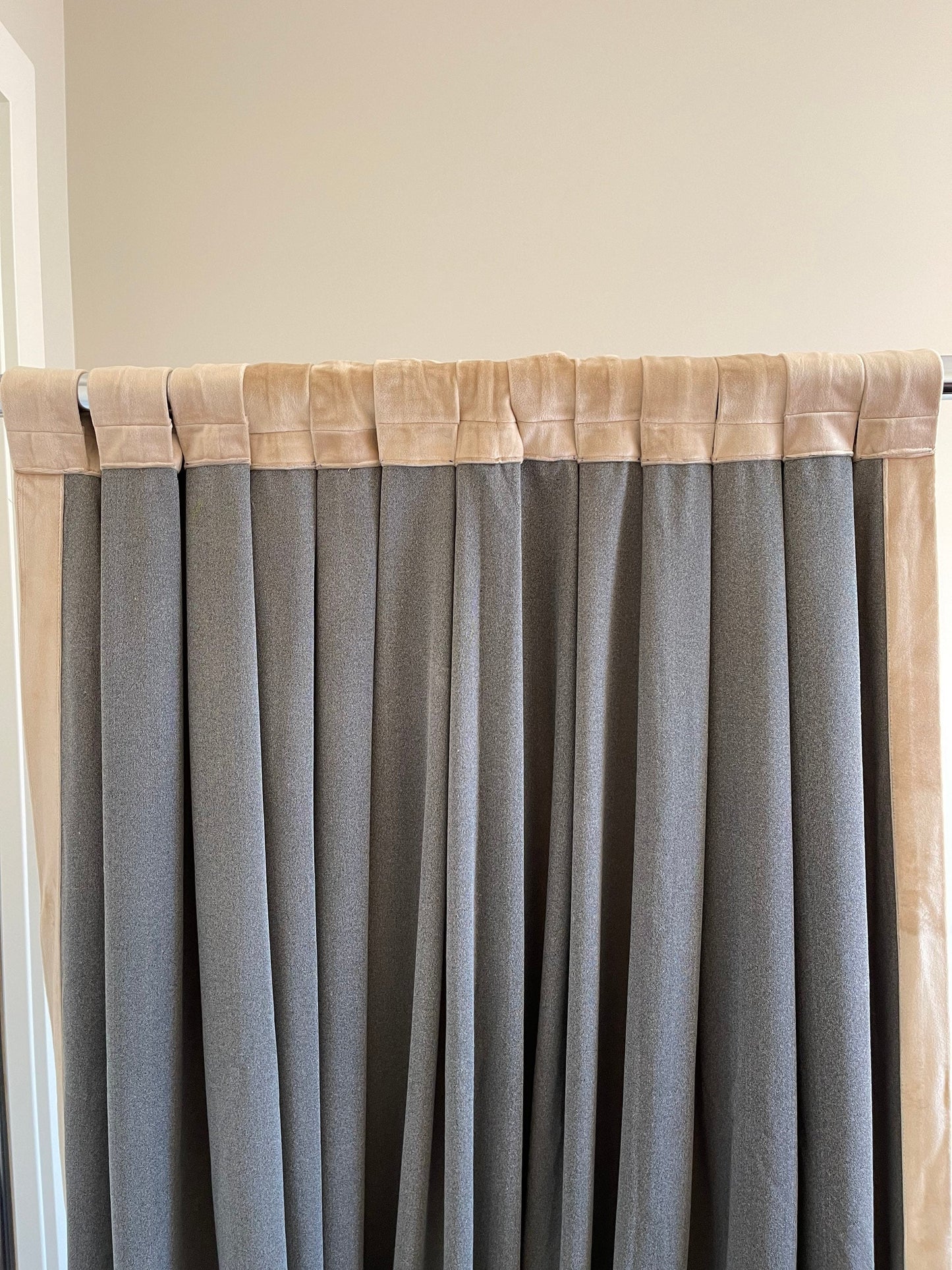 Velvet Curtain | Champagne White Blackout Curtain | velvet curtain panels | Curtain Panels | Custom Curtains