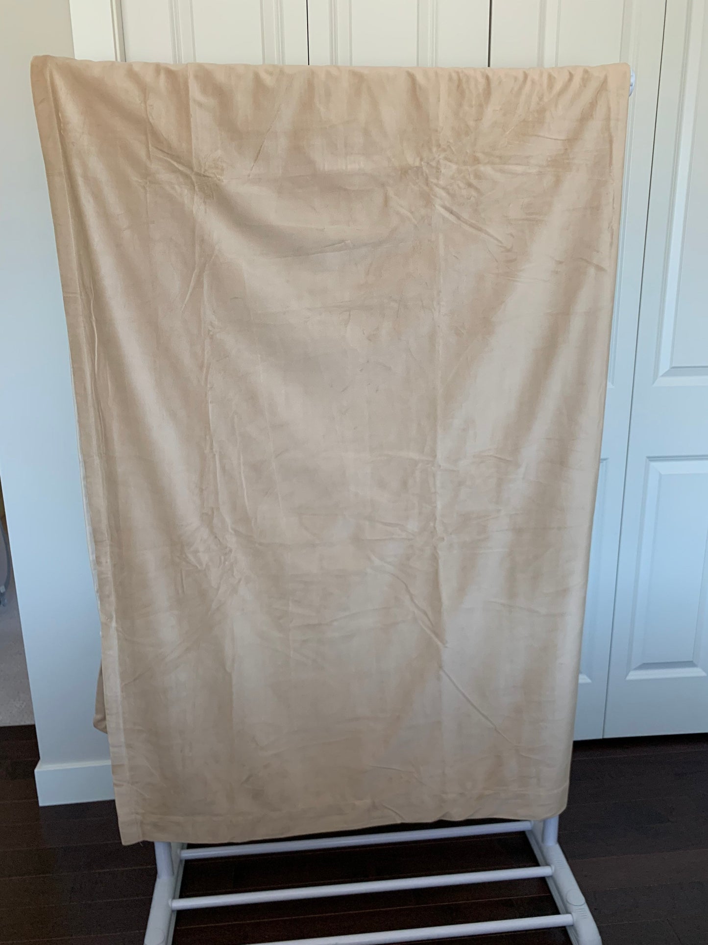 Velvet Curtain | Champagne White Matt Blackout Curtain | velvet curtain panels | Curtain Panels | Custom Curtains