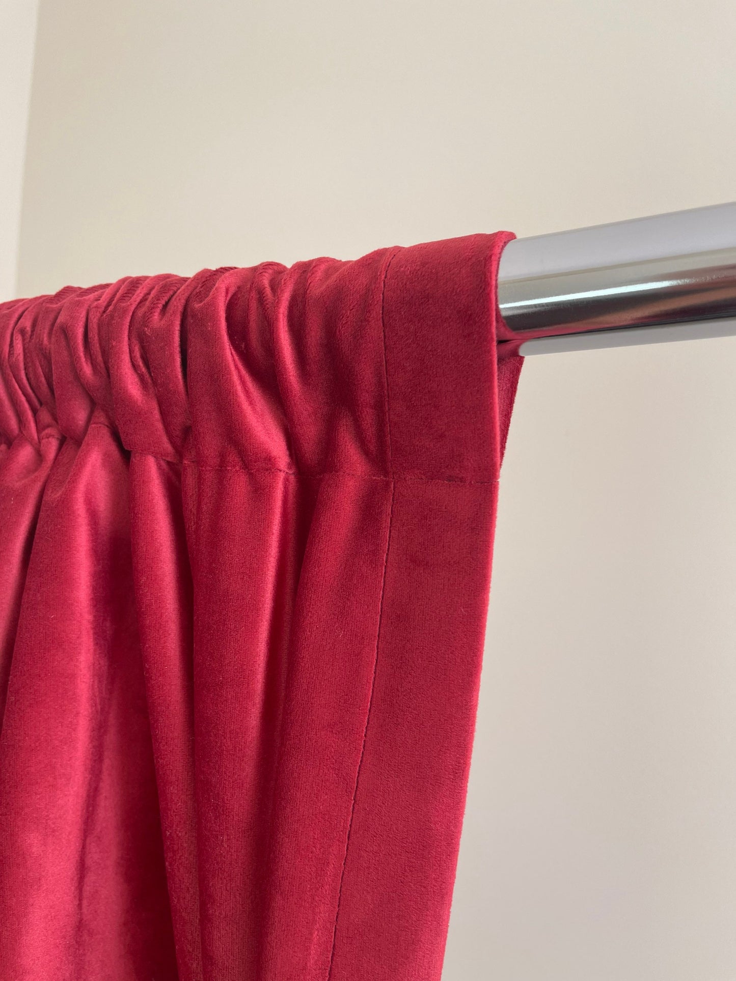 Velvet Curtain | Ruby Red Blackout Curtain | velvet curtain panels | Curtain Panels | Custom Curtains