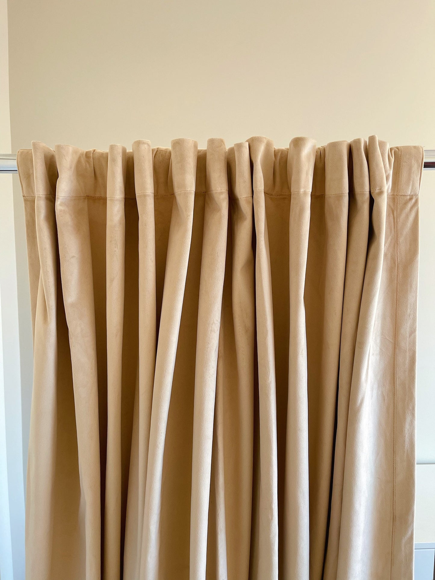 Velvet Curtain | Champagne White Blackout Curtain | velvet curtain panels | Curtain Panels | Custom Curtains