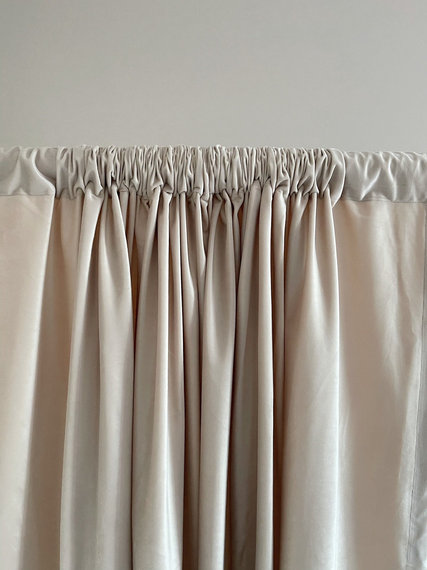 Velvet Curtain | Rice Colour Blackout Curtain | velvet curtain panels | Curtain Panels | Custom Curtains