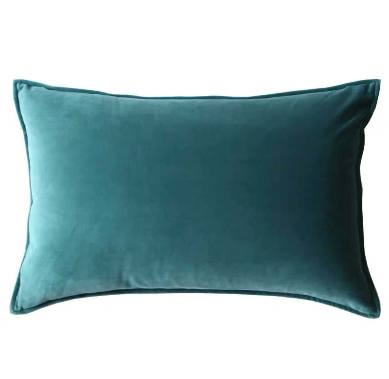 Custom Spruce Green Lumbar Throw Pillow Cover 14" x 20", Velvet Soft Body Pillow Cushion Cover Luxury Home Décor