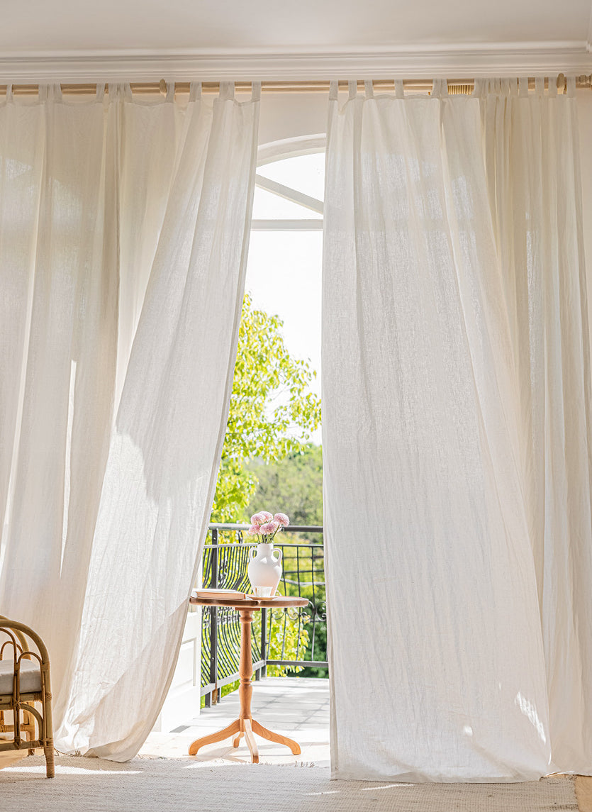 Natural European Flax Linen Custom Curtain