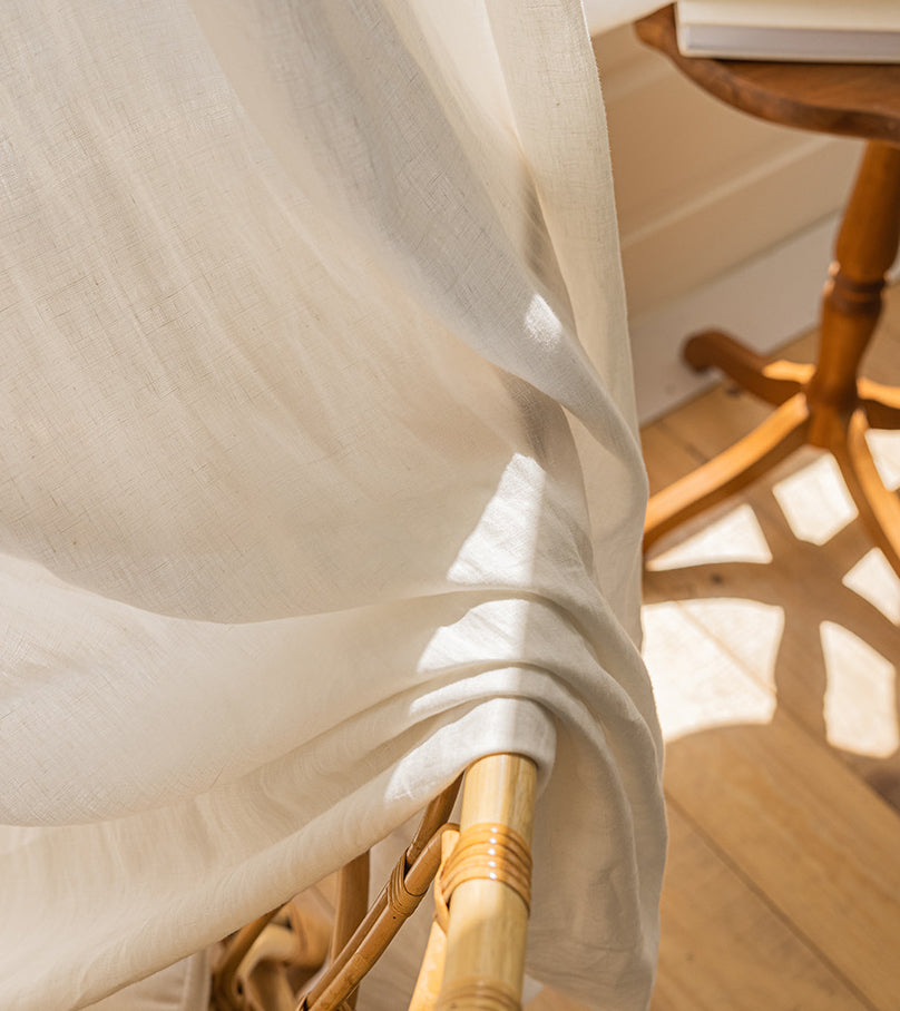 Natural European Flax Linen Custom Curtain