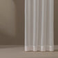 Pearl White Shimmer Shine Sheer Rod Pocket Custom Curtain