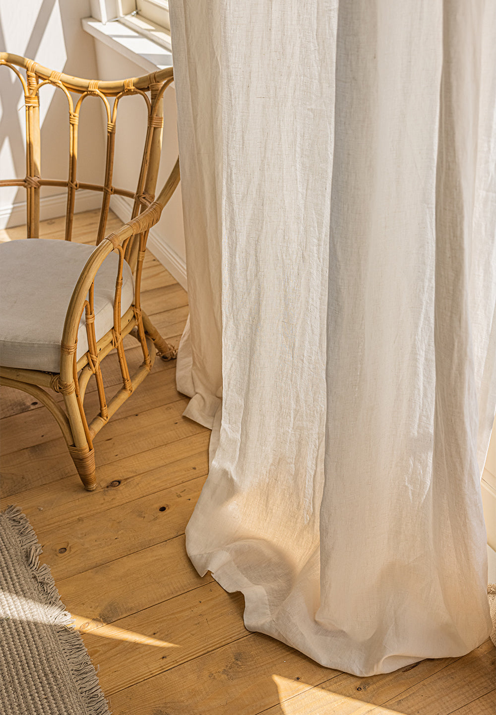 Natural European Flax Linen Custom Curtain