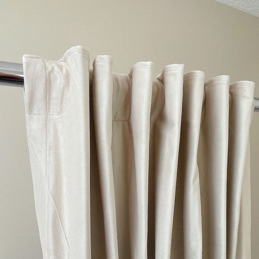 Velvet Curtain | Mist WHITE Blackout Curtain | velvet curtain panels | Curtain Panels | Custom Curtains