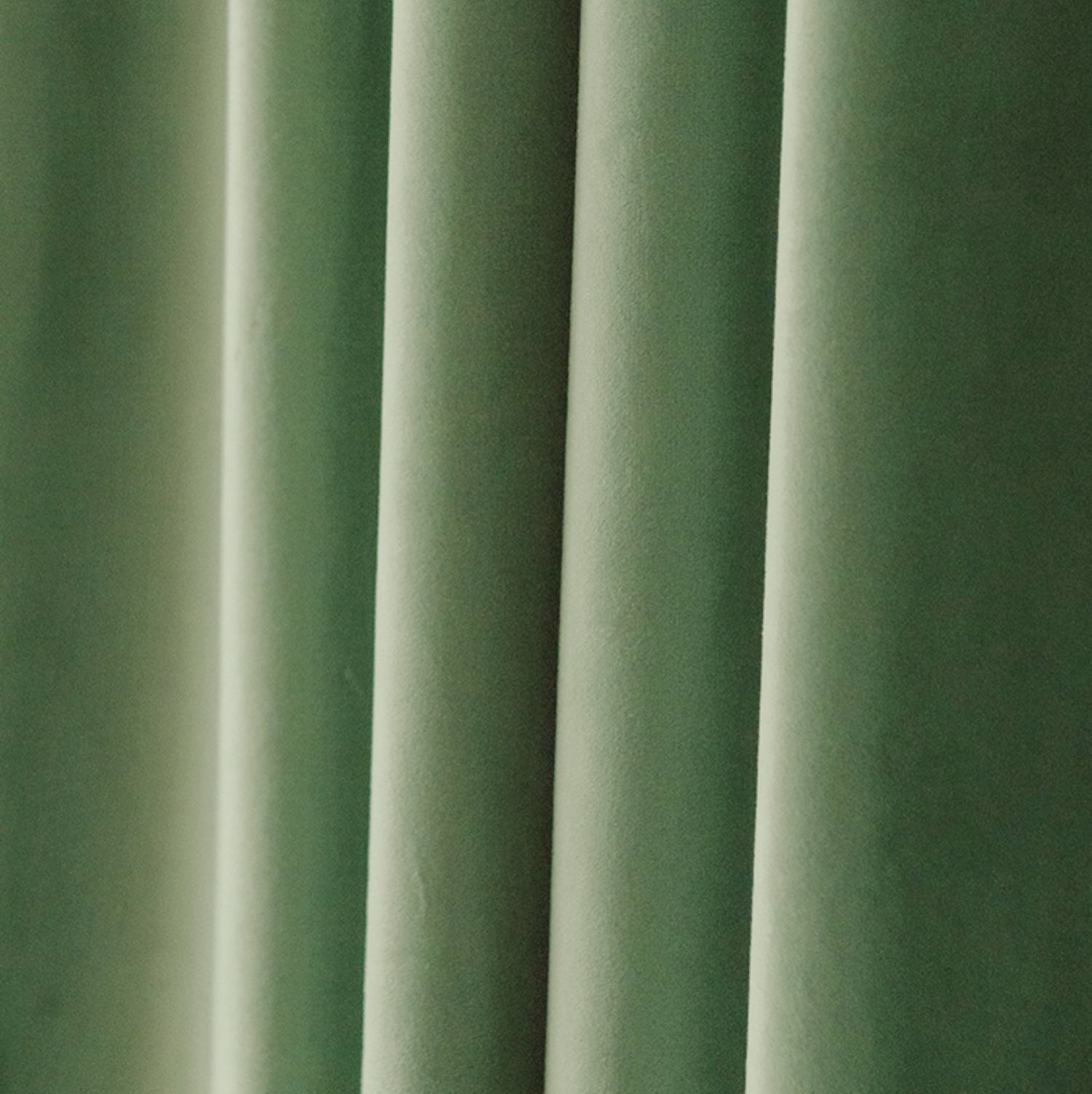 Matte Velvet Curtain | Leaf GREEN Curtain | Matte velvet curtain panels | Curtain Panels | Custom Curtains