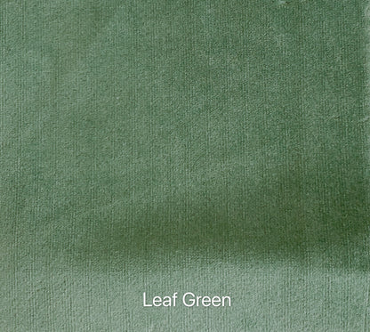 Matte Velvet Curtain | Leaf GREEN Curtain | Matte velvet curtain panels | Curtain Panels | Custom Curtains