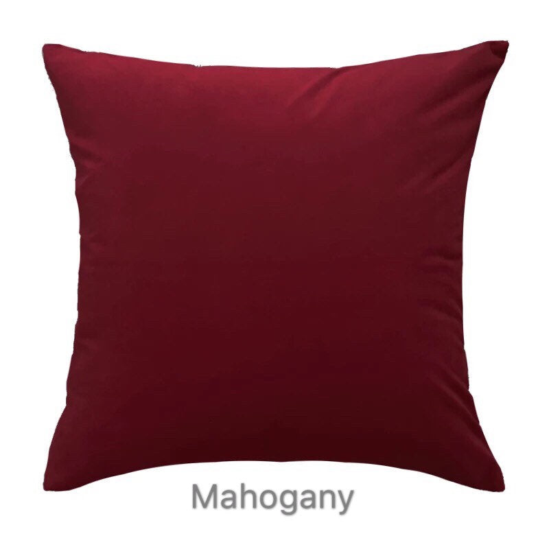 Velvet Pillow Cover | Green Brown | Mahogany | Purple Pillow Cover | Vintage Cushion Cover