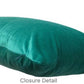 Custom Luxury Velvet Pillow Cover, Vintage Style Custom Made Cushion Cover / Celadon Green / Pine Green / Navy Blue