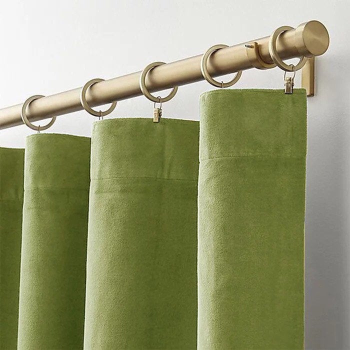 Matte Velvet Curtain | Matcha GREEN Curtain | Matte velvet curtain panels | Curtain Panels | Custom Curtains
