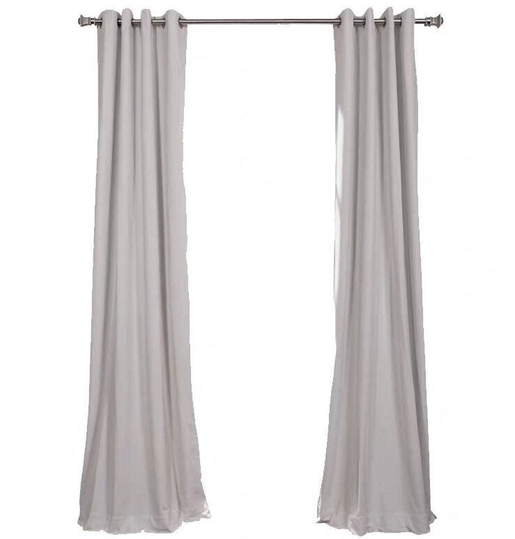 Matte Velvet Curtain | Mist WHITE Curtain | Matte velvet curtain panels | Curtain Panels | Custom Curtains