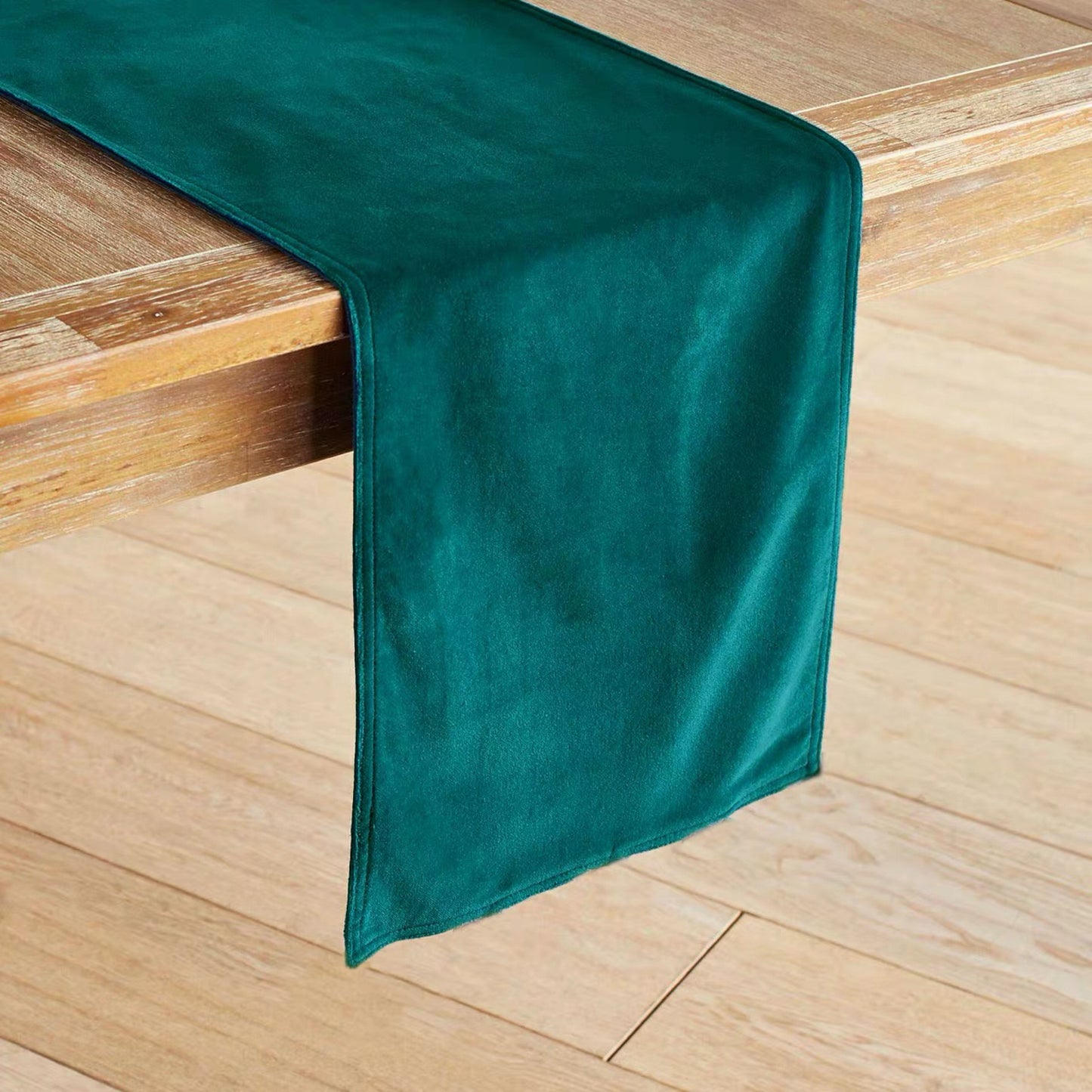 Velvet table runner Vintage green Table runner