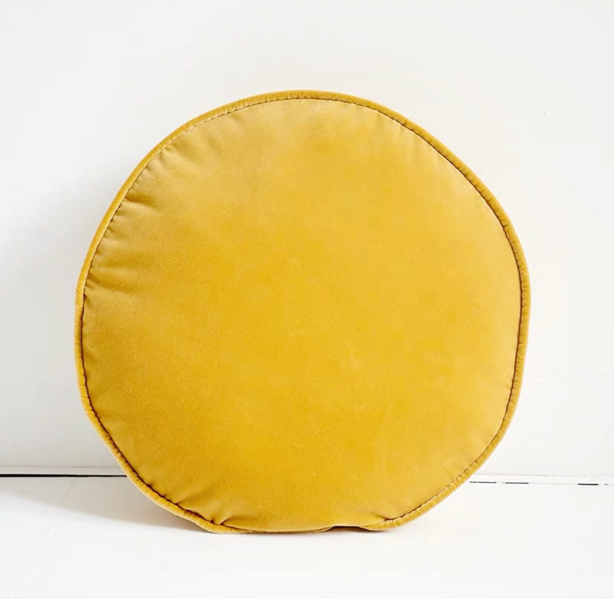 Yellow 2024 circle pillow