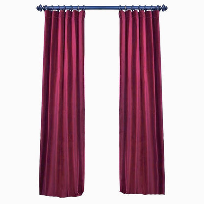 Velvet Curtain | PINK / RED Blackout Curtain | velvet curtain panels | Curtain Panels | Custom Curtains