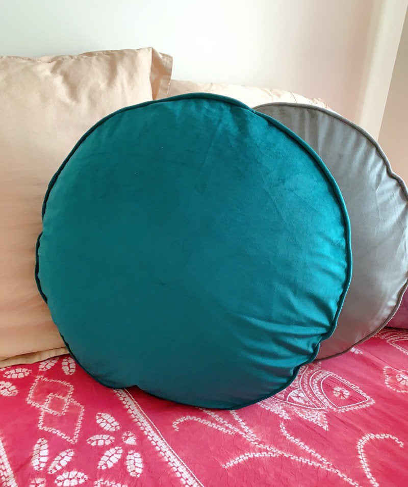 Blue circle clearance pillow