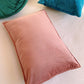 Dusty Rose Pink Cushion Cover,  Dusty Rose Velvet Lumbar Throw Pillow