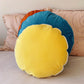 Yellow Velvet Cushion Cover, Round Scatter Throw Pillow Luxury Home Decor, Lemon Yellow Velvet 18&quot; Round Pillow Cover