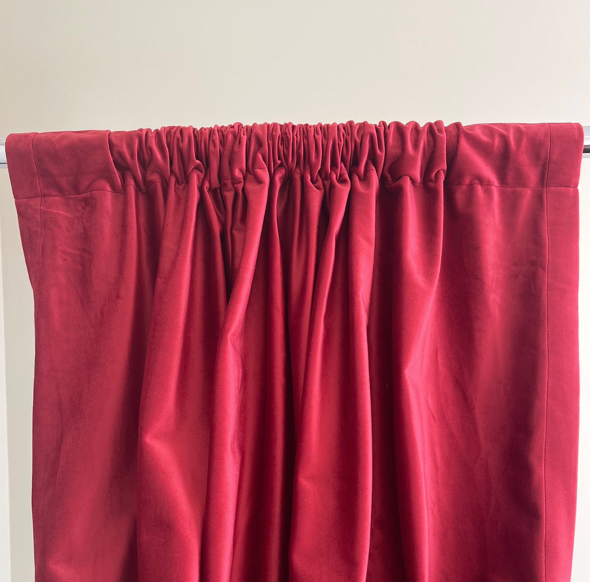 Velvet Curtain | Ruby Red Blackout Curtain | velvet curtain panels | Curtain Panels | Custom Curtains