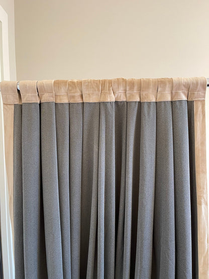 Velvet Curtain | Champagne White Blackout Curtain | velvet curtain panels | Curtain Panels | Custom Curtains