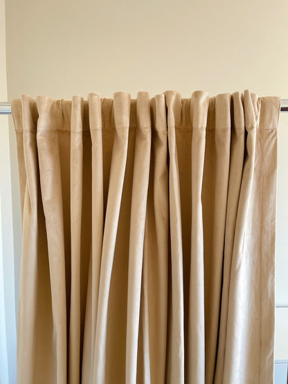 Velvet Curtain | Champagne White Blackout Curtain | velvet curtain panels | Curtain Panels | Custom Curtains