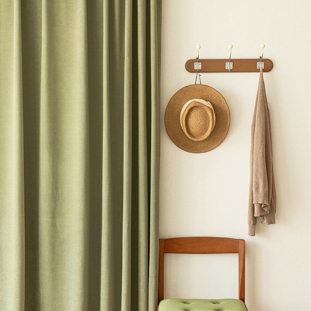 Luxury Sage Green Curtain Panel With