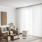 Sheer linen curtains, Rod Pocket White Curtain Panels, Lightweight Window Curtains, Window drapes, Linen Window Treatments