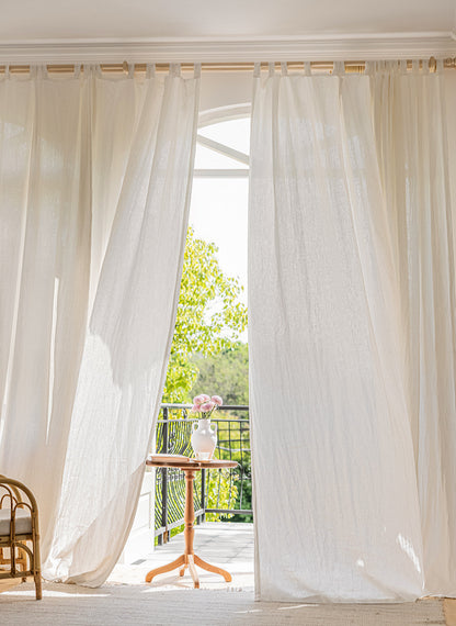 Natural European Flax Linen Custom Curtain