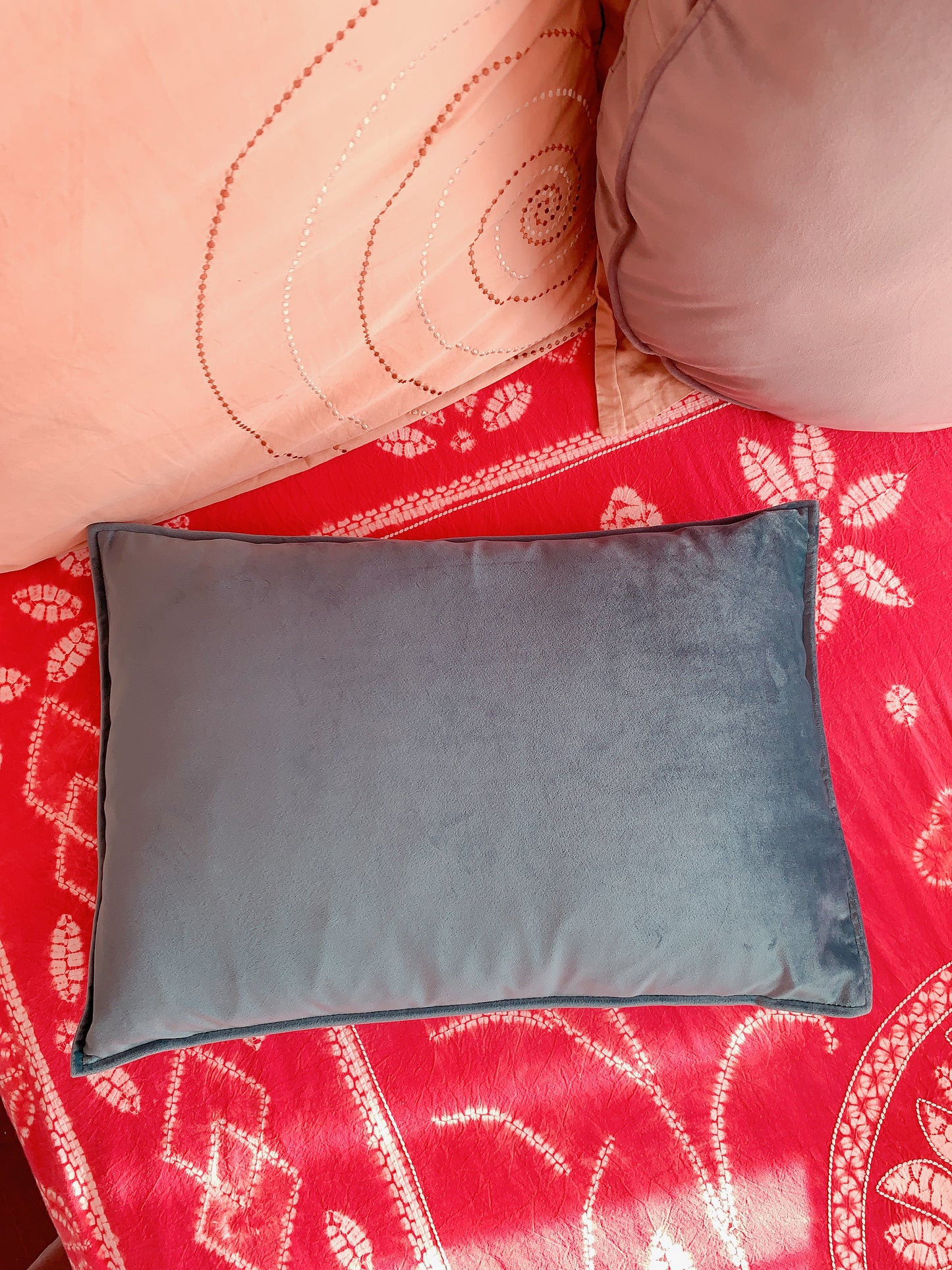 Custom Spruce Green Lumbar Throw Pillow Cover 14" x 20", Velvet Soft Body Pillow Cushion Cover Luxury Home Décor