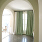 Matte Velvet Curtain | Leaf GREEN Curtain | Matte velvet curtain panels | Curtain Panels | Custom Curtains