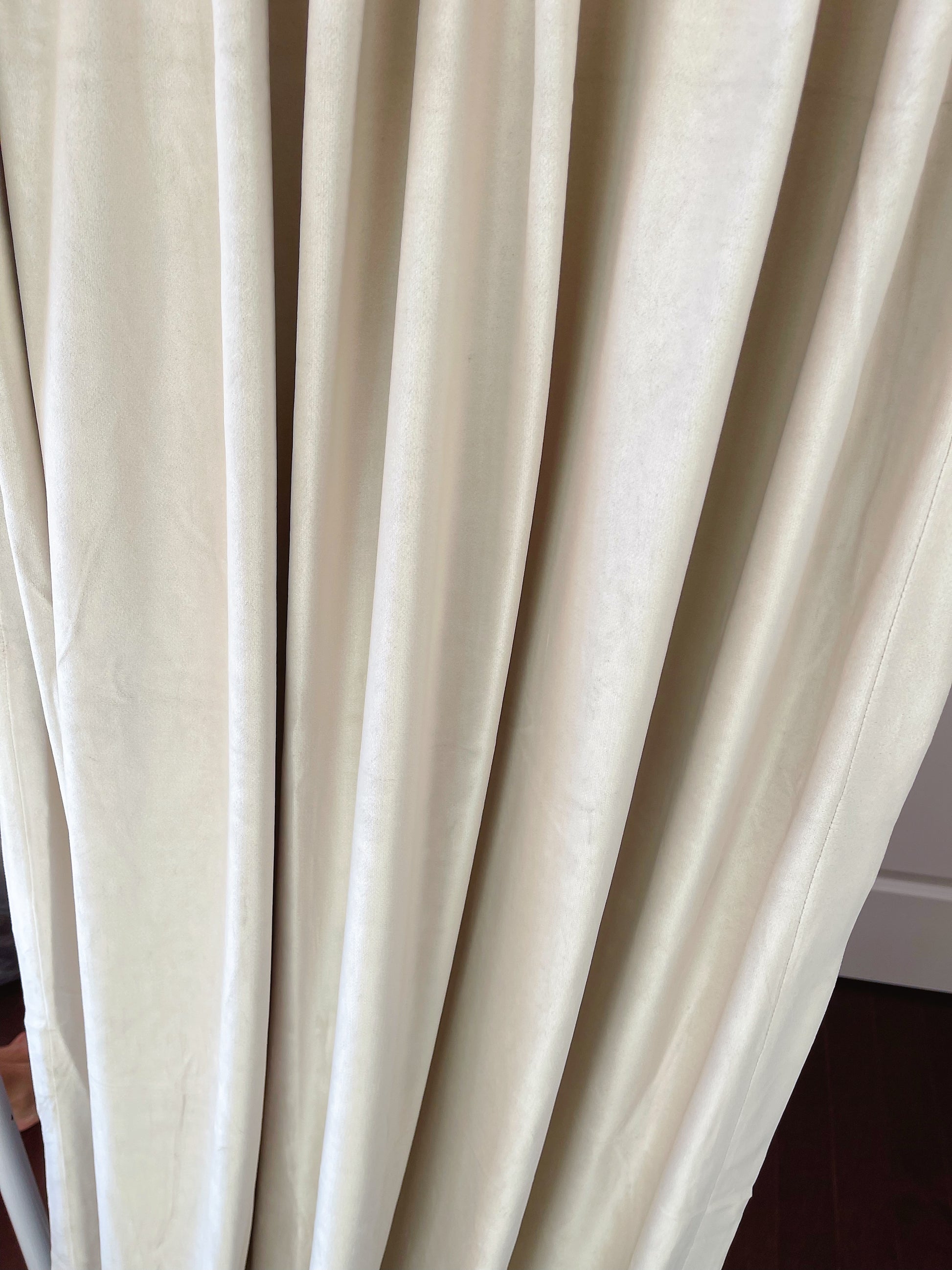 Velvet Curtain | Mist WHITE Blackout Curtain | velvet curtain panels | Curtain Panels | Custom Curtains 
