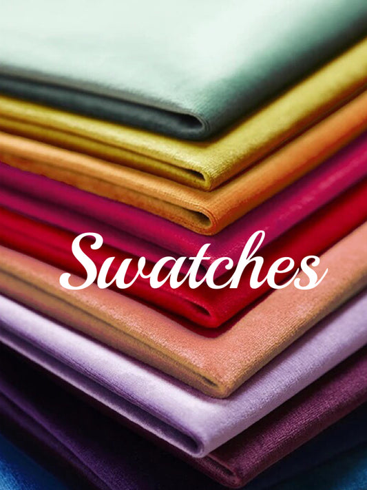 Swatches for Luxury Velvet Curtains | Fabric Samples | Velvet Fabrics | Custom Made Curtains